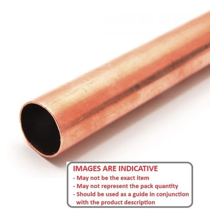 Round Tube    2.38 - 3.18 and 3.97 mm Diameters x 1 of each  -  Copper - Soft Metal Pack - MBA  (1 Pack of 3 Per Card)