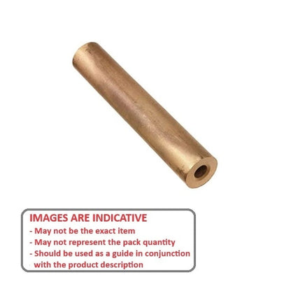 Tube rond 44,45 x 25,4 x 165,1 mm - Bronze SAE841 Fritté - MBA (Pack de 1)