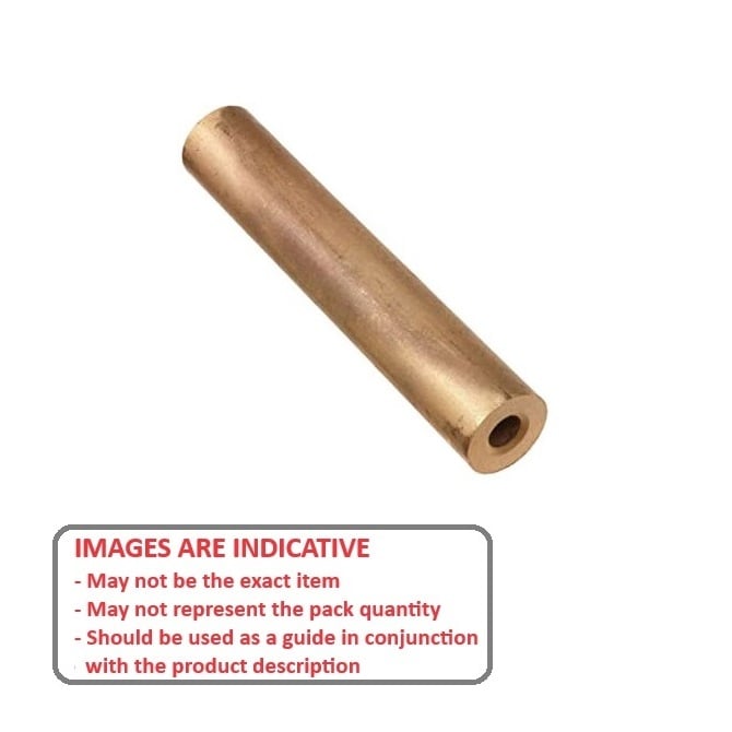 Round Tube   50.8 x 25.4 x 165.1 mm  -  Bronze SAE841 Sintered - MBA  (Pack of 1)