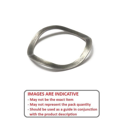 Wave Washer   11.11 x 12.7 x 1.3 mm  - Type 3 Stainless 400 Grade - MBA  (Pack of 2)