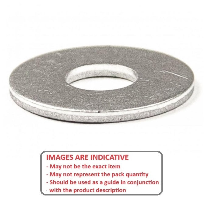 Rondelle de cale 8 x 16 x 1,6 mm - Aluminium - MBA (Pack de 1)