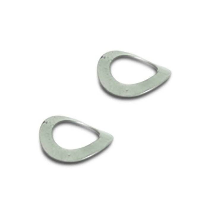 Rondella elastica 4 x 8 x 0,8 mm - Molla curva in acciaio zincato - MBA (confezione da 100)