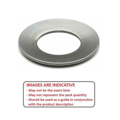 Rondelle élastique à disque 8 x 4 x 0,4 mm - Acier inoxydable de qualité 17-7PH - MBA (Pack de 5)