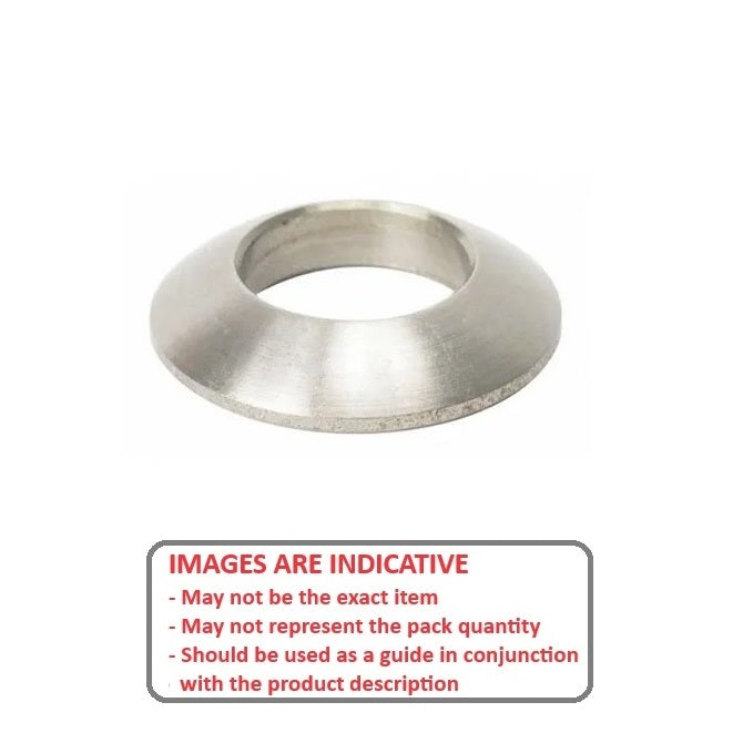Self Aligning Washer   10 x 10.5 x 21 mm  -  Stainless 303-304 - 18-8 - A2 - Top - MBA  (Pack of 1)