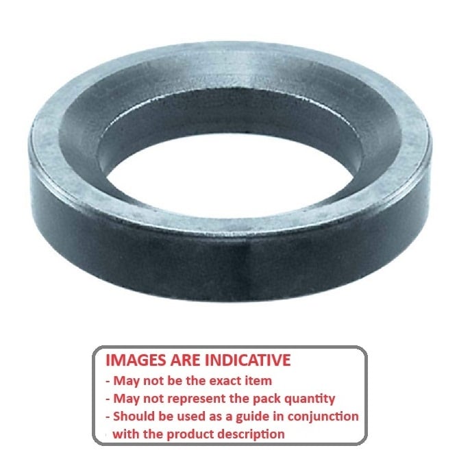 Self Aligning Washer   10 x 12 x 30 mm  -  Carbon Steel Hardened - Base Heavy - MBA  (Pack of 5)