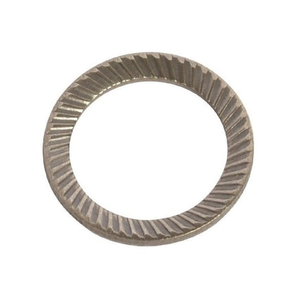 Serrated Washer    5 x 9 x 0.6 mm  - Safety Carbon Spring Steel - MBA  (Pack of 50)