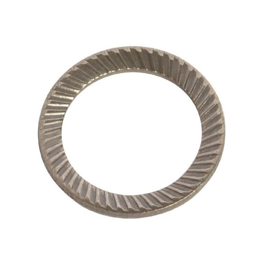 Serrated Washer   10 x 16 x 1 mm  - Safety Carbon Spring Steel - MBA  (Pack of 50)