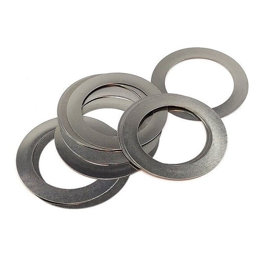 Shim Washer   12.7 x 19.05 x 0.1 mm 1010 Cold Rolled Low Carbon Steel - MBA  (Pack of 10)