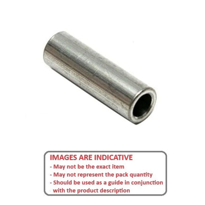 Entretoise ronde 4,32 x 9,525 x 6,35 mm - Aluminium traversant - MBA (Pack de 5)