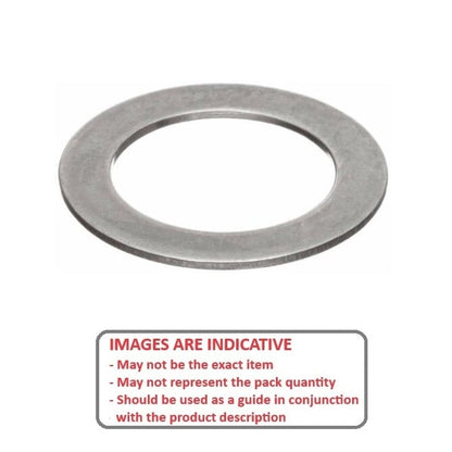 Shim Washer    9.525 x 15.875 x 1.19 mm 1010 Cold Rolled Low Carbon Steel - MBA  (Pack of 5)