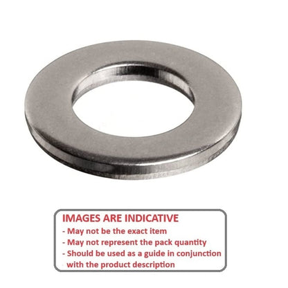 Heavy Duty Washer   22.225 x 44.45 x 6.35 mm  - Flat Machined Stainless 303-304 - 18-8 - A2 - Machined - MBA  (Pack of 250)