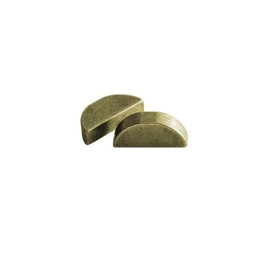 Woodruff Key    4.76 x 15.88 x 6.4 mm  -  Carbon Steel 1035 Zinc Plated - ExactKey  (Pack of 5)